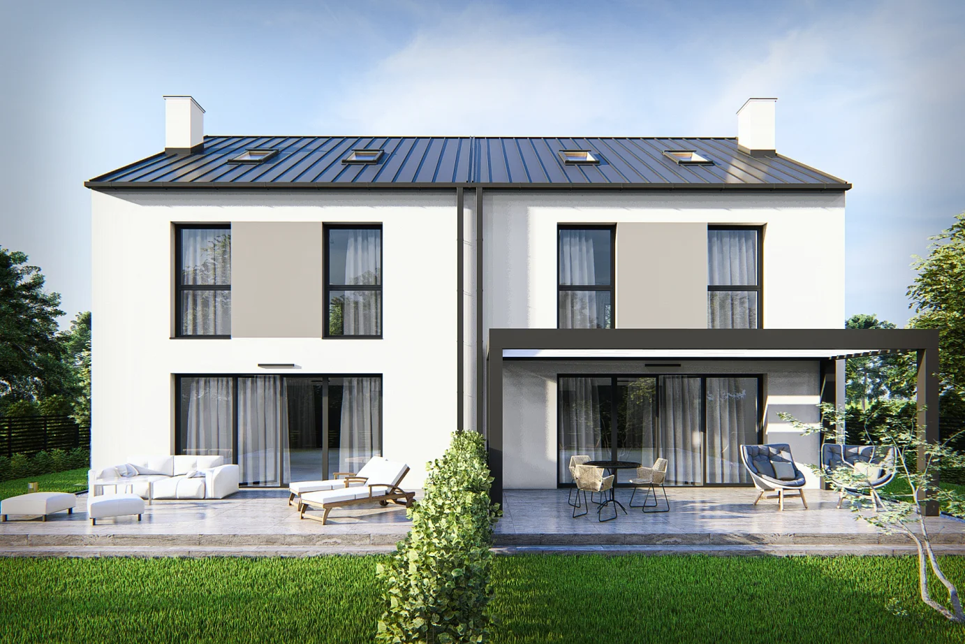 projekt szeregu Milan 4 - bliźniak PL.P