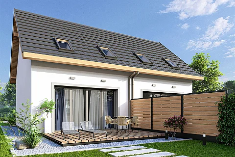 projekt szeregu Morski 4 - dwulokalowy PL.P