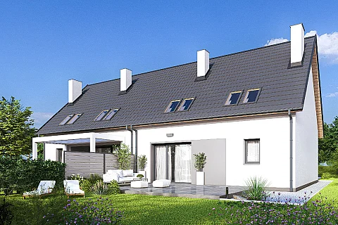 projekt szeregu Sara 2 - dwulokalowy PL.P