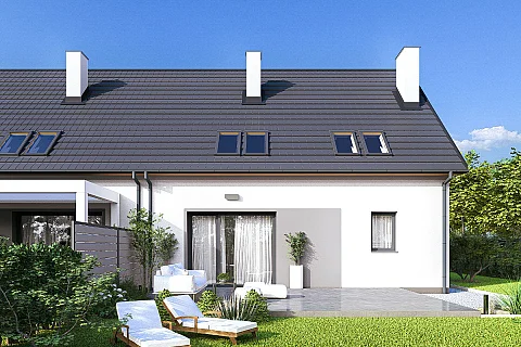 projekt szeregu Sara 2 - dwulokalowy PL.P