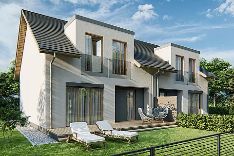 projekt szeregu Kalipso 1 - dwulokalowy L.LL